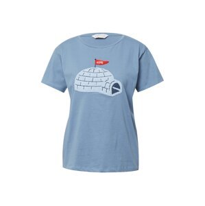 Compania Fantastica Tričko 'Camiseta'  kouřově modrá / světlemodrá / červená