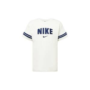 Nike Sportswear Tričko námořnická modř / přírodní bílá
