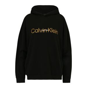 Calvin Klein Mikina světle žlutá / šedá / černá