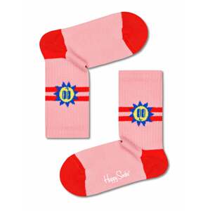 Happy Socks Ponožky modrá / světle růžová / červená