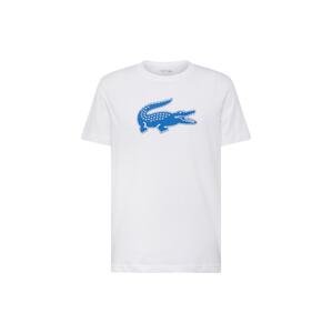 LACOSTE Funkční tričko  nebeská modř / bílá