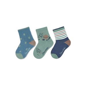 STERNTALER Ponožky  modrá / námořnická modř / zelená / mix barev