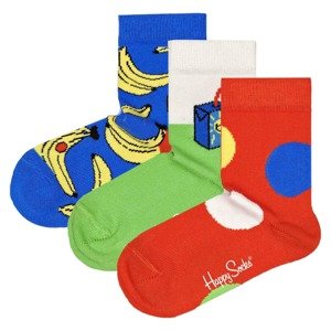 Happy Socks Ponožky  modrá / limetková / červená / bílá