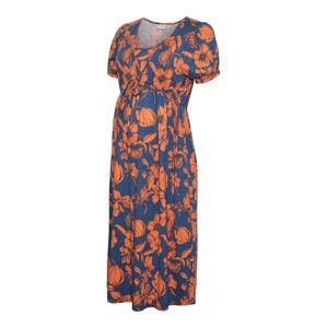 MAMALICIOUS Šaty 'Ebbie Tess' námořnická modř / oranžová