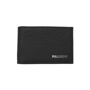 Pull&Bear Peněženka  černá / stříbrná