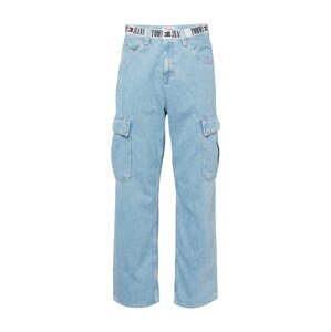 Tommy Jeans Džíny s kapsami 'AIDEN' modrá džínovina / ohnivá červená / černá / bílá