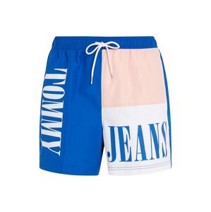 Tommy Jeans Plavecké šortky  modrá / pink / bílá