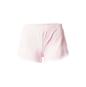 HOLLISTER Kalhoty pastelově růžová / bílá