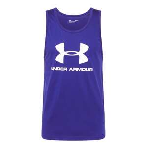 UNDER ARMOUR Funkční tričko  fialkově modrá / bílá