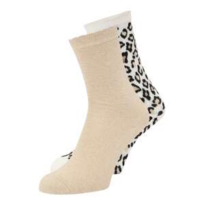Oasis Ponožky  béžová / černá / bílá