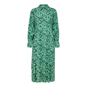 SELECTED FEMME Košilové šaty 'Walda' zelená / světle zelená / tmavě zelená