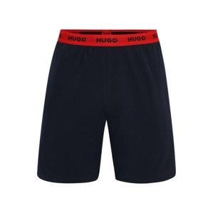HUGO Pyžamové kalhoty 'Linked'  námořnická modř / červená