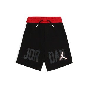 Jordan Sportovní kalhoty  tmavě šedá / ohnivá červená / černá / bílá