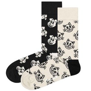 Happy Socks Ponožky 'Pets'  černá / bílá