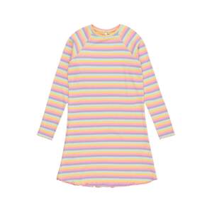 PIECES Šaty 'Dora' světlemodrá / fialová / oranžová / pink