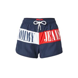 Tommy Jeans Plavecké šortky  tmavě modrá / červená / bílá