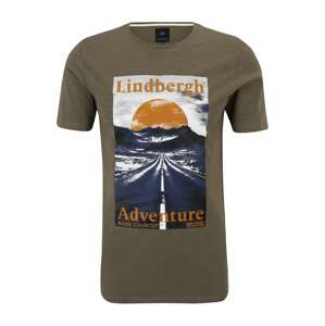 Lindbergh Tričko 'Adventure' námořnická modř / tmavě žlutá / khaki