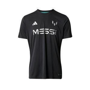 ADIDAS PERFORMANCE Funkční tričko 'Messi' černá / bílá