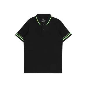 Jack & Jones Junior Tričko 'GLOBUS' svítivě zelená / černá