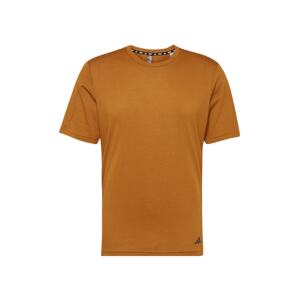 ADIDAS PERFORMANCE Funkční tričko karamelová / černá