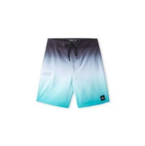 O'NEILL Plavecké šortky 'Hyperfreak Heat Fade 16' aqua modrá / černá / bílá