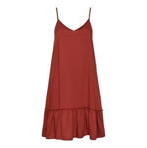 PIECES Letní šaty 'Laura' rezavě červená