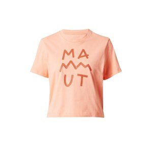 MAMMUT Funkční tričko 'Massone' broskvová / pastelově červená