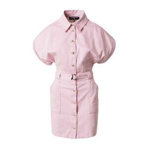 PATRIZIA PEPE Košilové šaty pink / bílá
