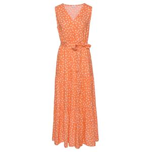 VIVANCE Letní šaty oranžová / bílá