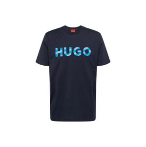HUGO Tričko 'Dulivio' azurová / nebeská modř / tmavě modrá