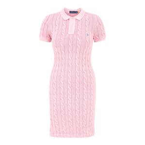 Polo Ralph Lauren Úpletové šaty modrá / světle růžová