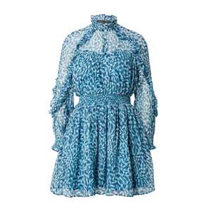 FRENCH CONNECTION Košilové šaty nebeská modř / bílá