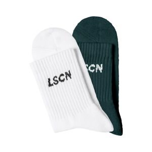 LSCN by LASCANA Ponožky  petrolejová / bílá
