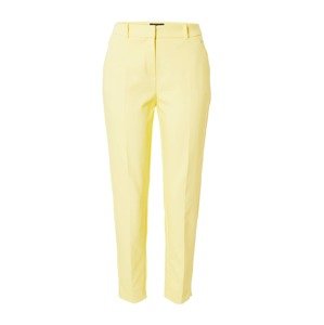 COMMA Kalhoty s puky pastelově žlutá