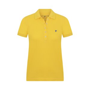 DENIM CULTURE Tričko indigo / tmavě žlutá