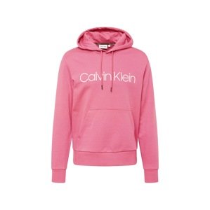 Calvin Klein Mikina tmavě růžová / bílá
