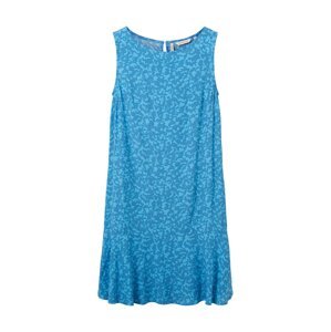 TOM TAILOR Letní šaty modrá / světlemodrá / petrolejová
