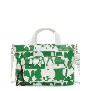 KIPLING Nákupní taška 'Jihoon'  zelená / bílá