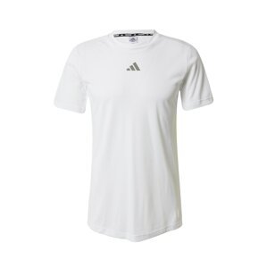 ADIDAS PERFORMANCE Funkční tričko šedá / bílá
