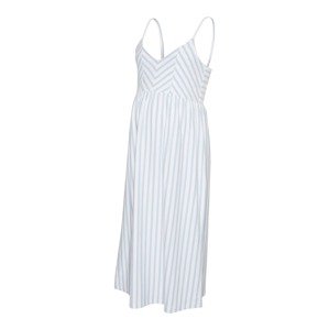 MAMALICIOUS Letní šaty 'Mia' světlemodrá / bílá