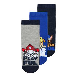 NAME IT Ponožky 'Jion Pawpatrol' modrá / safírová / šedý melír / mix barev