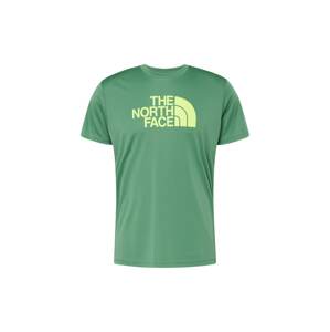 THE NORTH FACE Funkční tričko 'REAXION' světle zelená / tmavě zelená