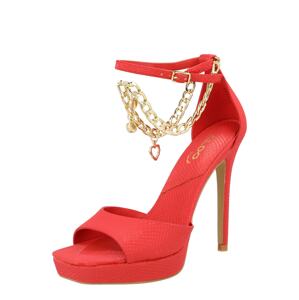 ALDO Páskové sandály 'PRISILLA' zlatá / červená