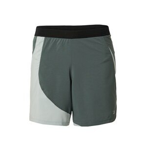 Reebok Sport Sportovní kalhoty šedá / tmavě zelená