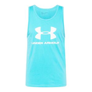 UNDER ARMOUR Funkční tričko  aqua modrá / bílá