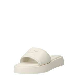 Calvin Klein Pantofle barva bílé vlny