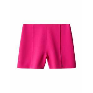 MANGO Kalhoty se sklady v pase 'Fica' pink