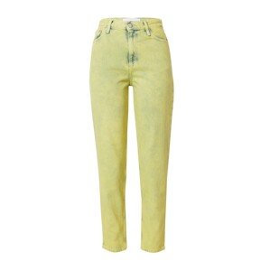 Calvin Klein Jeans Džíny marine modrá / citronově žlutá