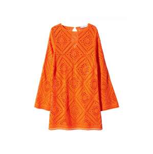 MANGO Úpletové šaty 'MARTES' oranžová