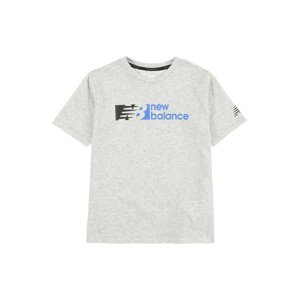 new balance Funkční tričko modrá / šedý melír / černá